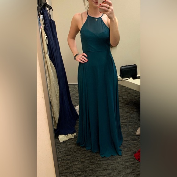 Lulu’s Emerald Formal Gown - Picture 1 of 4